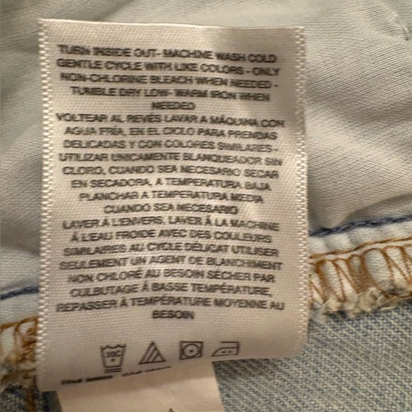 Jessica Simpson Light Blue Denim Midi Skirt with Raw Him Womens 18 Plus Size - Picture 12 of 14